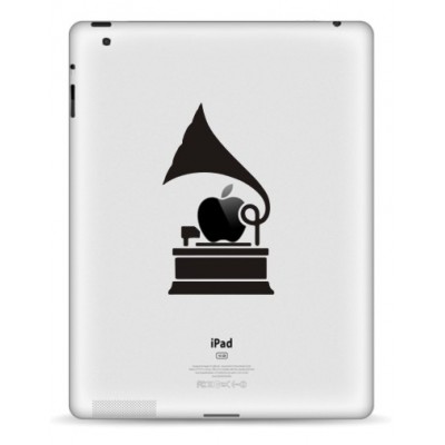 Grammofon iPad Aufkleber